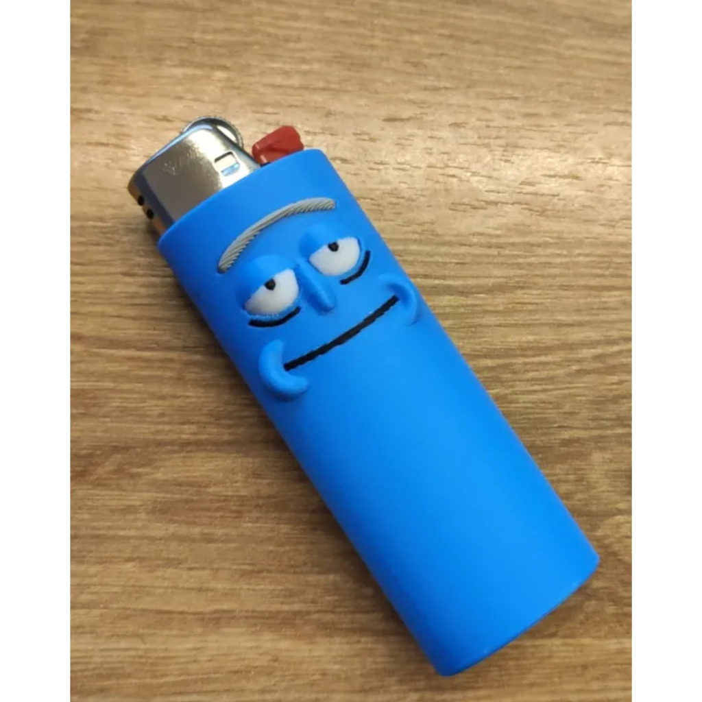 Capa de Isqueiro do Personagem (Mr. Meeseeks / Rick and Morty)