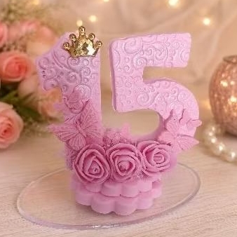 Vela 15 anos de Biscuit/Vela Debutante/Vela 15 anos