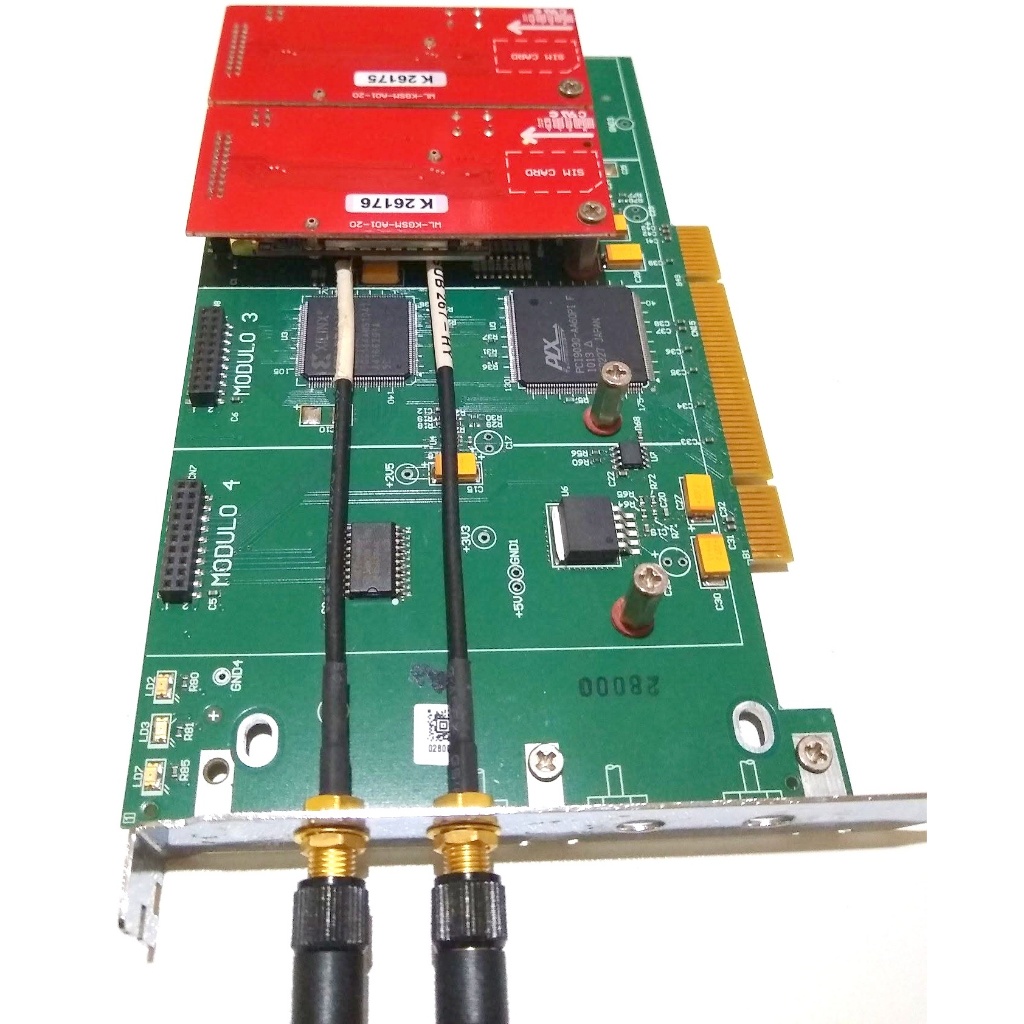 Placa Interface Industrial PCI Com Módulo De Fibra Óptica Rara