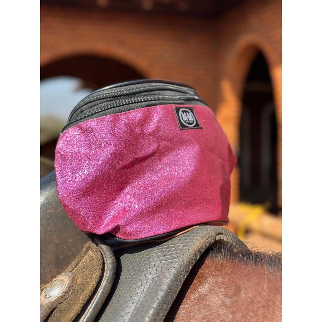 Bolsa de Sela para Cavalo com 2 Compartimentos Resistente| Porta Celular e Objetos Para o DIa a DIa