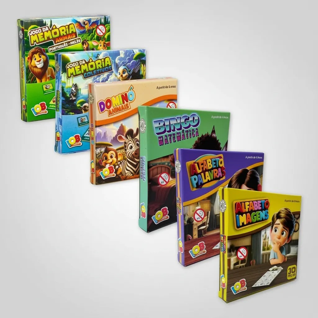 Jogos Educativos Kit  Presente para Crianças - Aprenda Brincando 6 ou 7 unidades