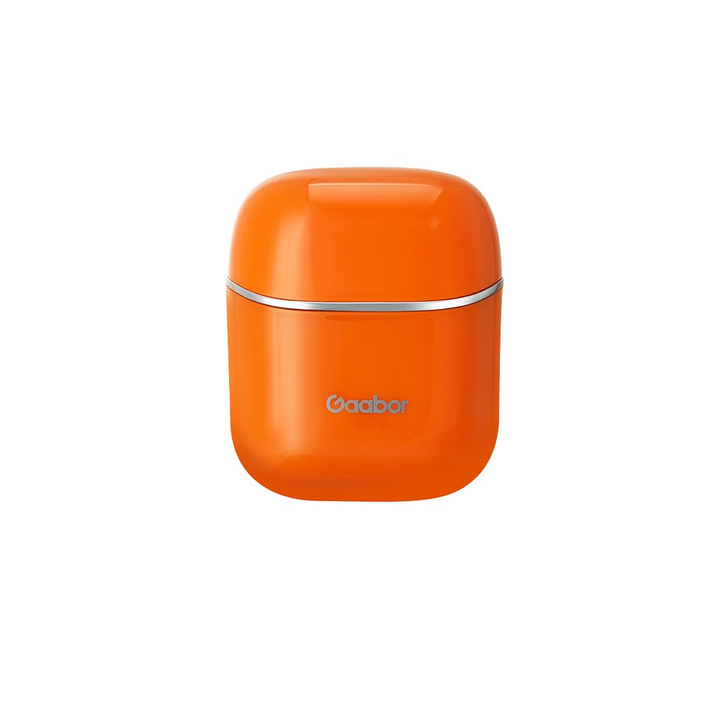 Gaabor Aparador Retro ER T01 Laranja Lavável 60min Autonomia Tipo C Lâmina Dupla Bivolt Ideal para Presente