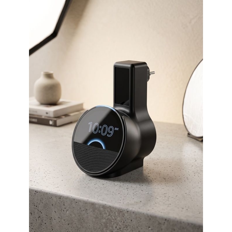 Suporte de parede para Alexa Echo SPOT - com tomada na Vertical ou horizontal