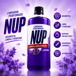 Limpador Perfumado Concentrado NUP Lavanda 1L Rende Ate 50L Casa Cheirosa