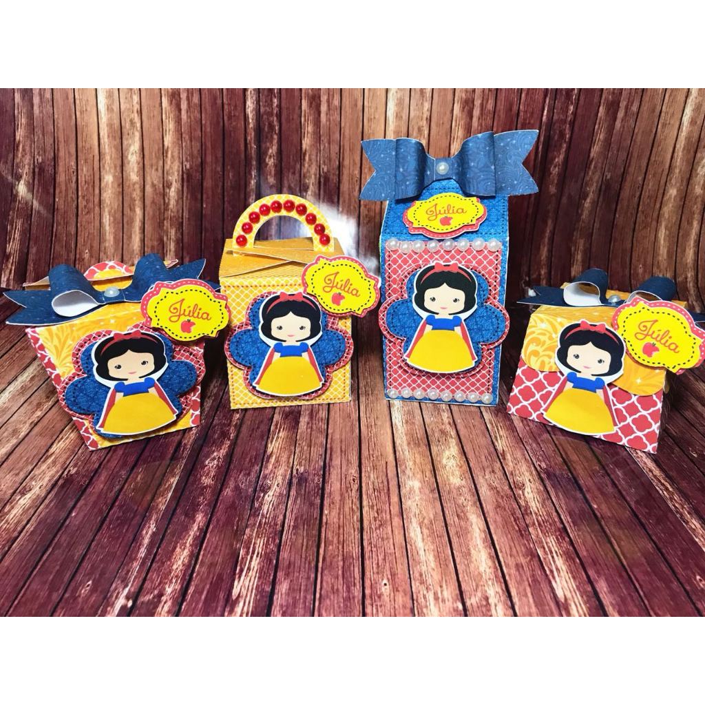 PEGUE E MONTE PERSONALIZADOS BRANCA DE NEVE PARA FESTA INFANTIL