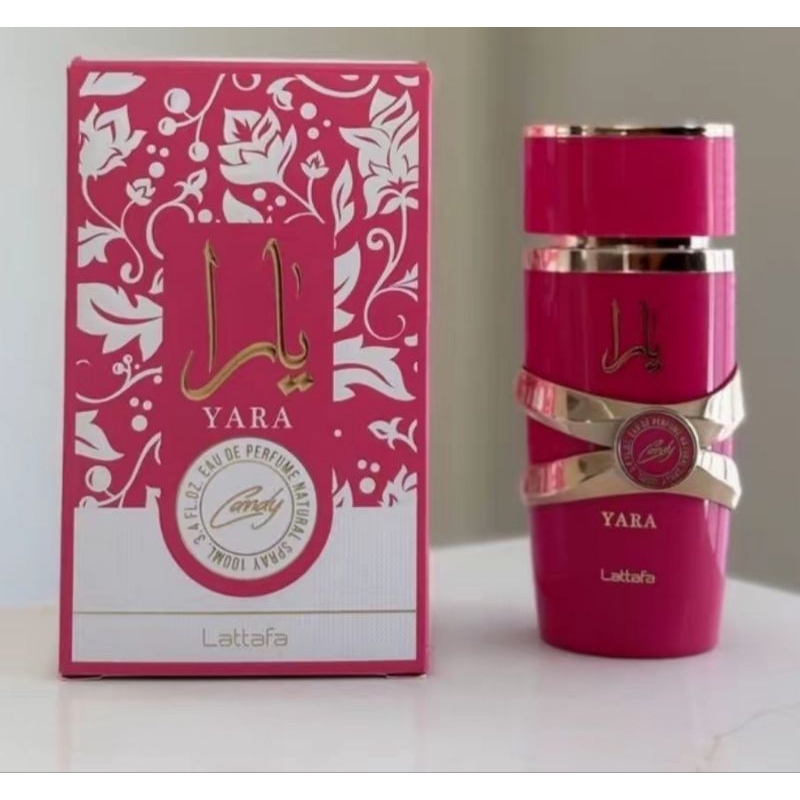 perfume árabe Yara Candy Lattafa Perfume Arabe 100ml Originais Importado Feminino Doce morango 🍓