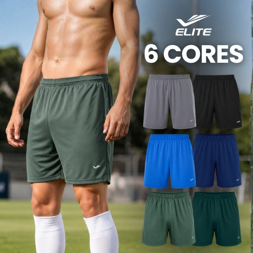 Calção Short Bermuda Academia Dry Masculino Fit Esporte Plus Size Futebol Elite Presente Namorados