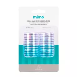 Disco Cogumelo para Caderno Inteligente Transparente Mimo - 35 mm - 20 Unids