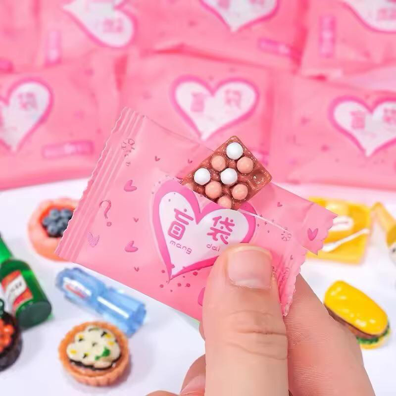 Mini Comida Bebida Saco Surpresa Modelo Miniatura Acessórios De Boneca Decoração de Cozinha