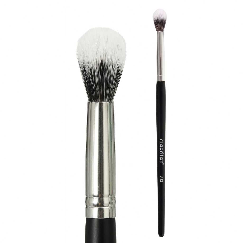 PINCEL PROFISSIONAL MAQUIAGEM SOMBRA OVAL CÔNCAVO LINHA MAX MACRILAN A 12
