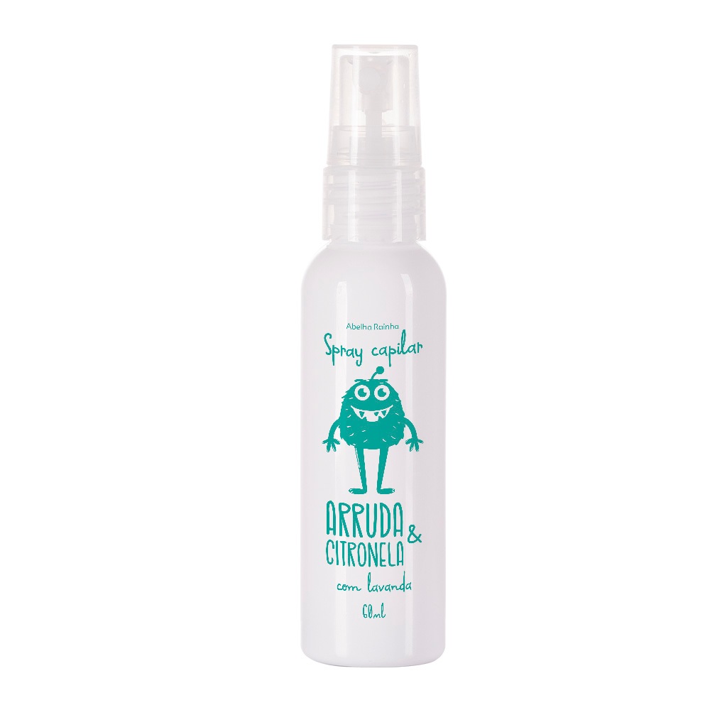 Spray Capilar Infantil Antipiolho com Lavanda 60ml Abelha Rainha Arruda e Citronela