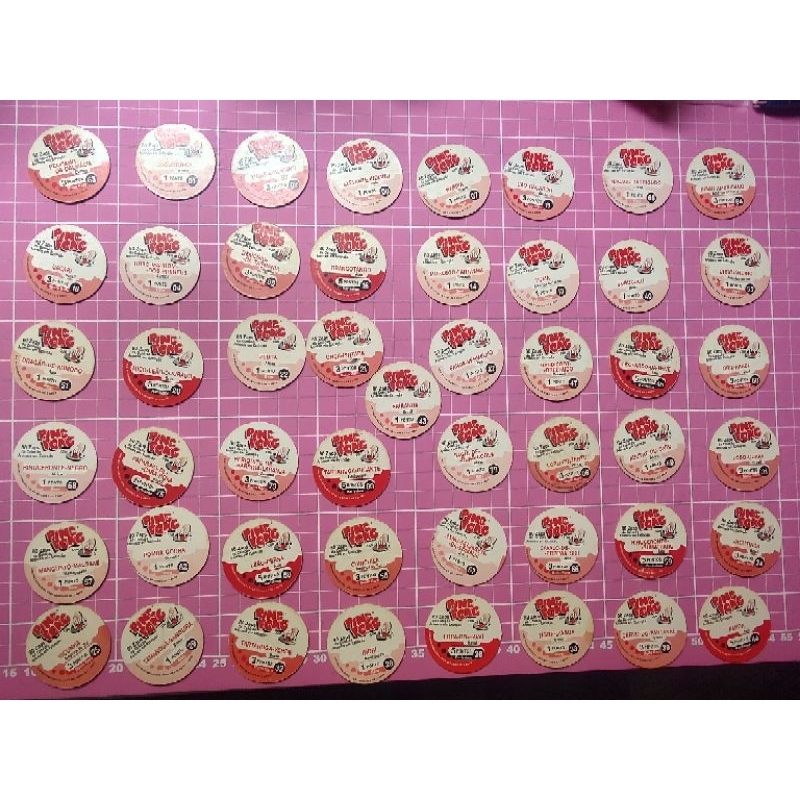 Lote 49 tazos ping pong