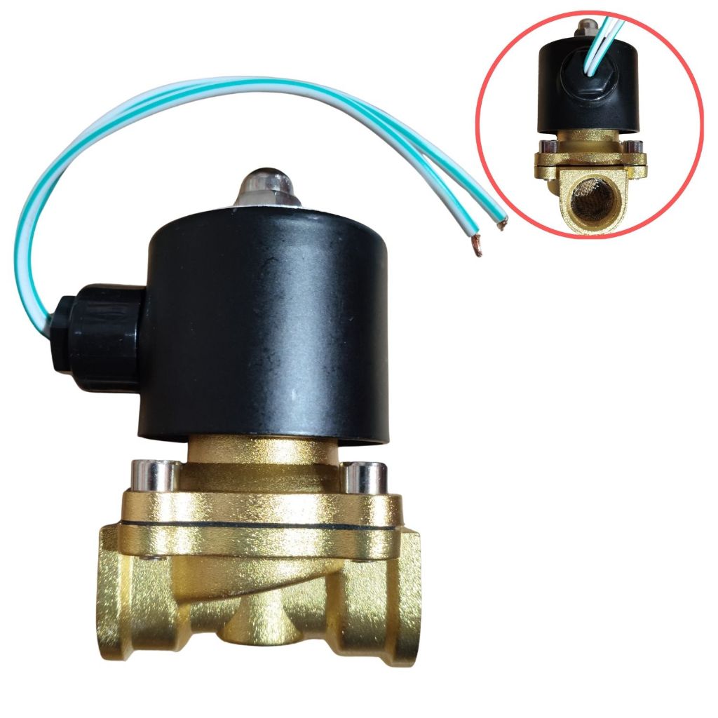 Válvula Solenoide Pneumática 24V 1/2 Para Sistema De Ar Comprimido Universal Para Buzina Marítima E Suspensão Pneumática