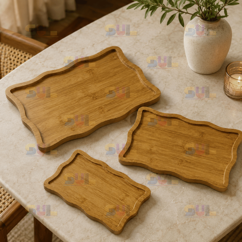 Conjunto 3 Bandejas Retangulares - Organizador Decorativo Versátil