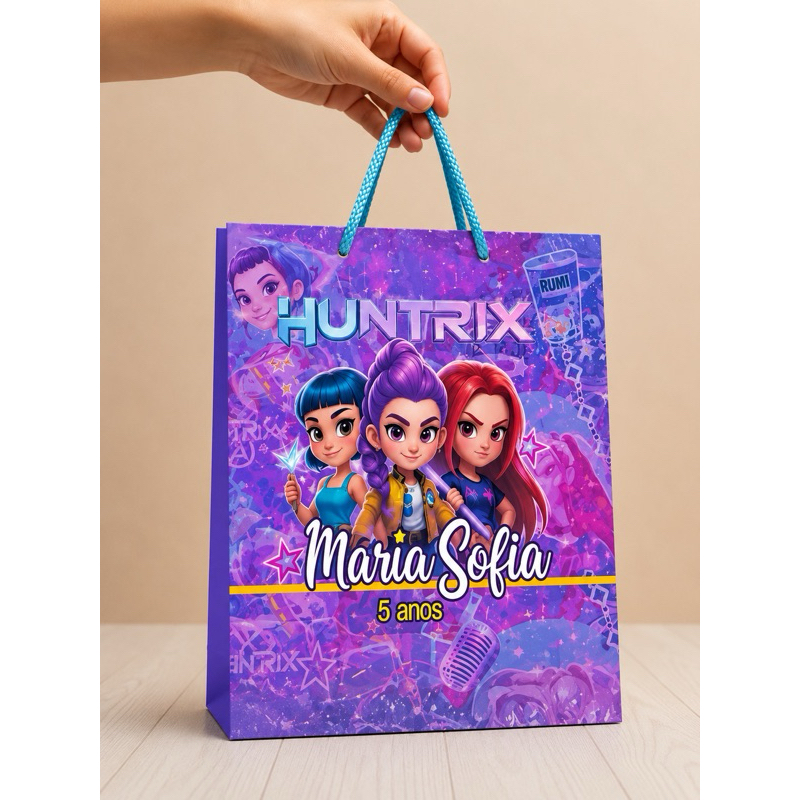 Sacolinha P & M  guerreira do K-pop Personalizados /Lembrancinha de Festa /Aniversário