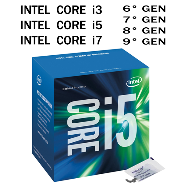 Processador Intel Core i3 9100F i5 7400 i5 7500 i5 7600 i5 7600K i5 8500 i5 8600