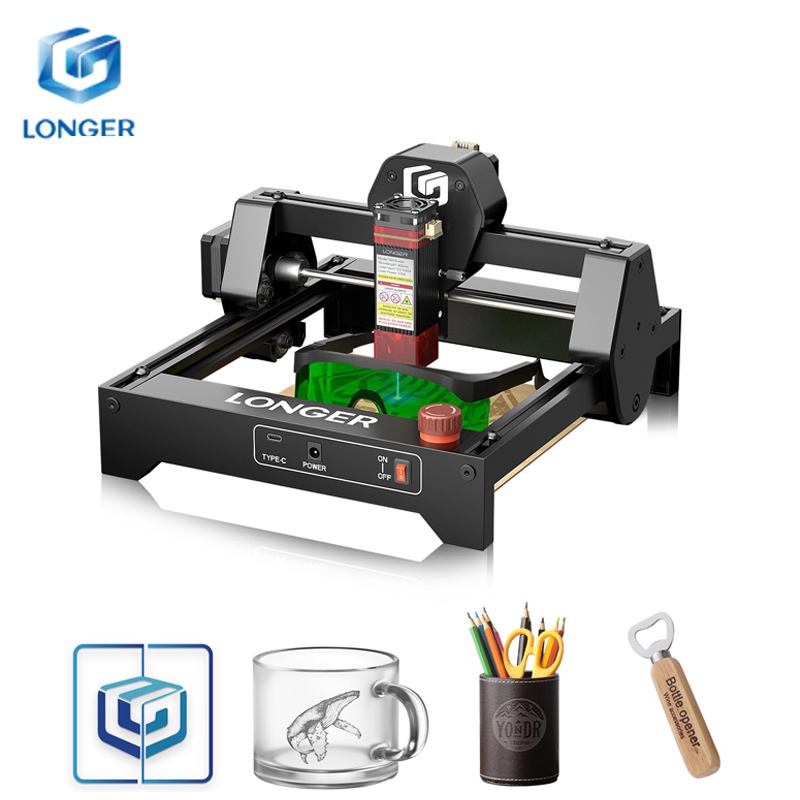 Máquina de gravação a laser LONGER RAY5 Mini 3,5W, gravação de alta velocidade de 12.000 mm/min