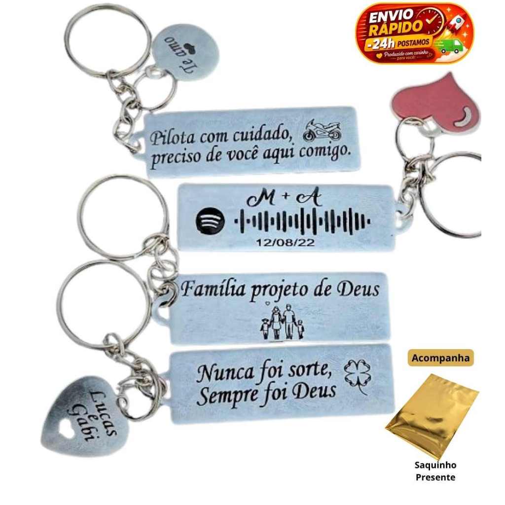 Chaveiro(keychain) - Drive Safe I Need You Here (Dirija com cuidado preciso de você aqui) - AÇO INOX