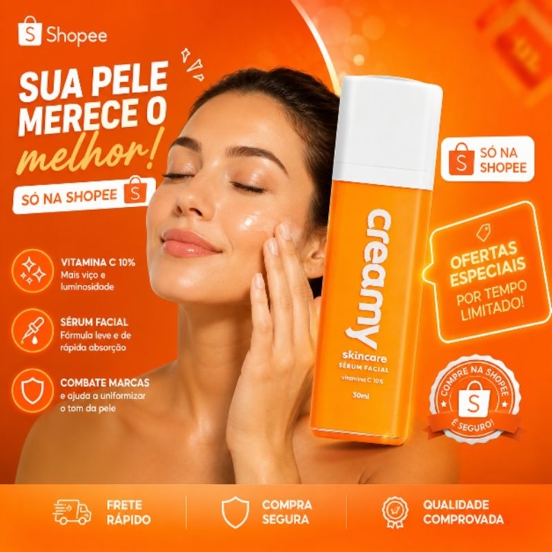 💥ULTIMAS 4 UNIDADES💥 Sérum Facial Vitamina C Creamy Skincare 30g