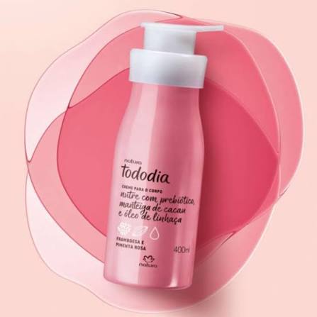 Natura Todo dia Creme Nutritivo para o Corpo Framboesa e Pimenta Rosa 400ml