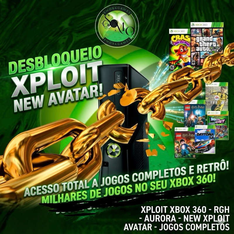 HD Jogos completos X box 360 - New Xploit Avatar - Atualizado e testado - Leia a descrição !