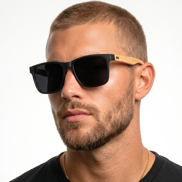 Imagem Oculos de Sol Quadrado Preto Premium Moda Praia Classico Tendencia Ntf uv400 Masculino Feminino