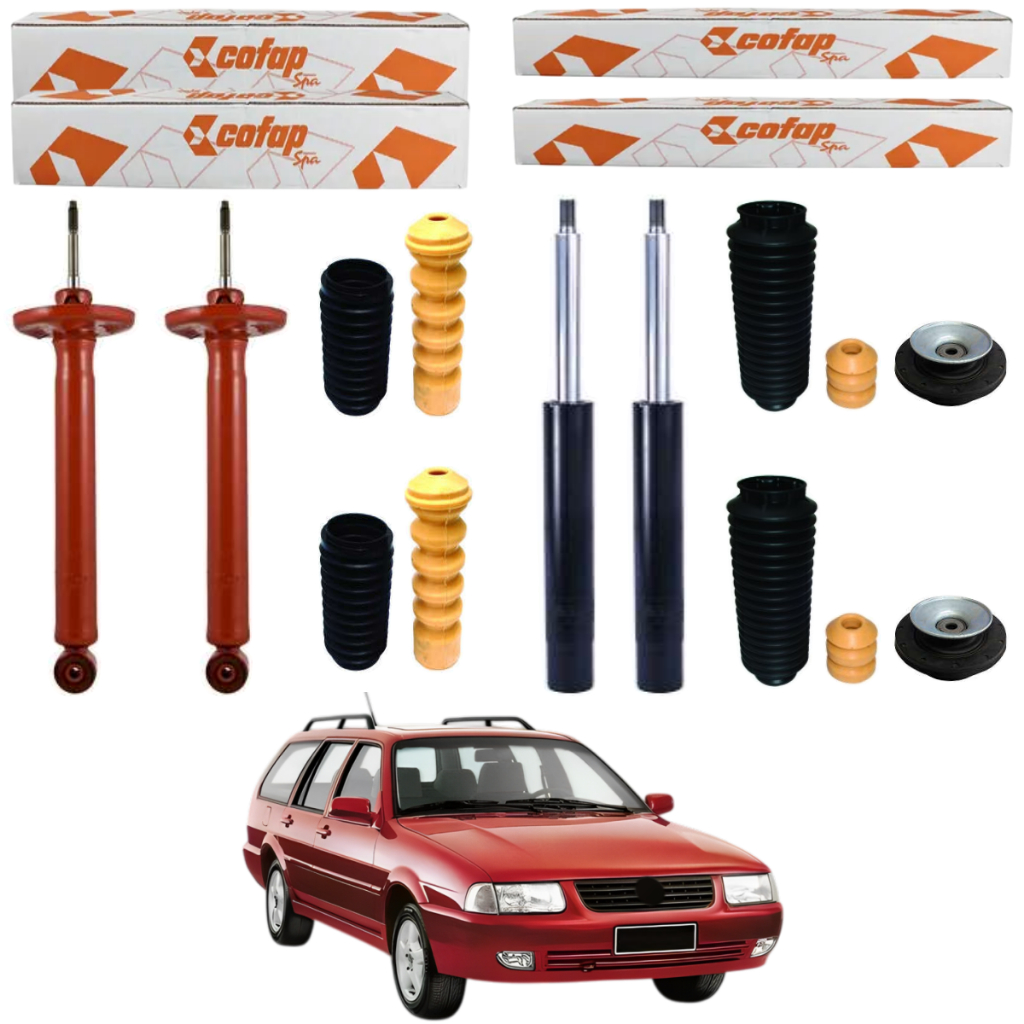 KIT 4 AMORTECEDOR SANTANA QUANTUM 1997 A 2002 COFAP + KIT