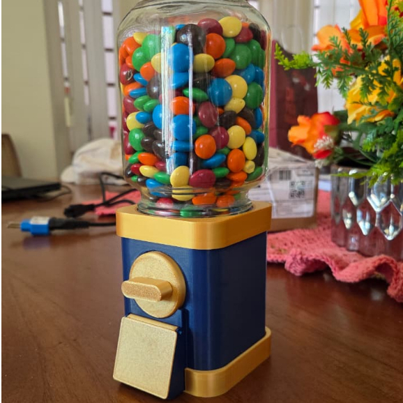 Mini Máquina de Doces Retrô Decorativa Dispensador de Balas e Chocolates para Festas e Decoração
