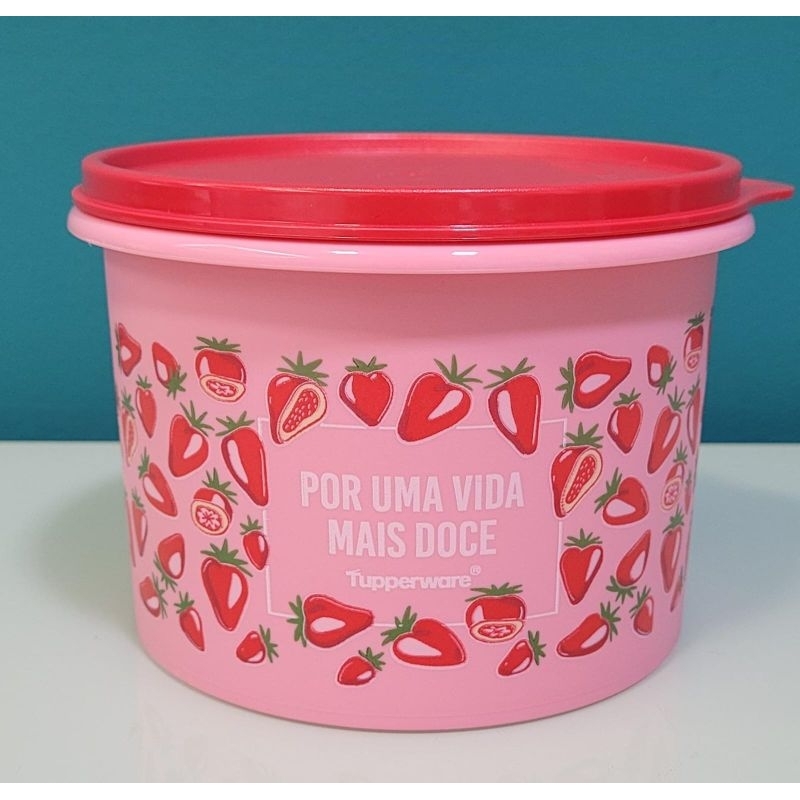 Tupper caixa Morango do amor de 1.1 litros Tupperware