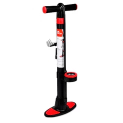 Bomba de Ar Manual Metal Com Manômetro Worker 218170 Profissional Para Pneus Bola Prático Multiuso