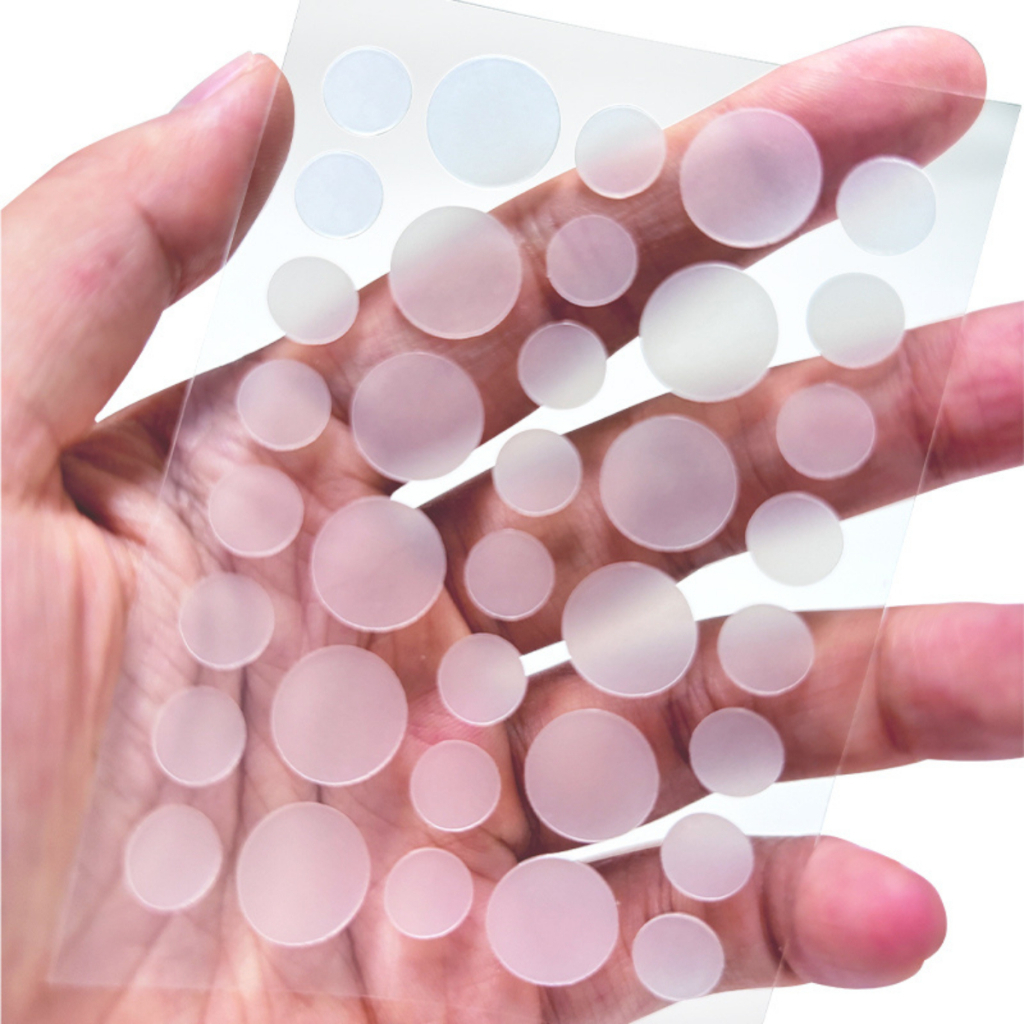 Adesivo Seca Espinha, Anti‑acne, Transparente Invisível Dia/Noite Secativo