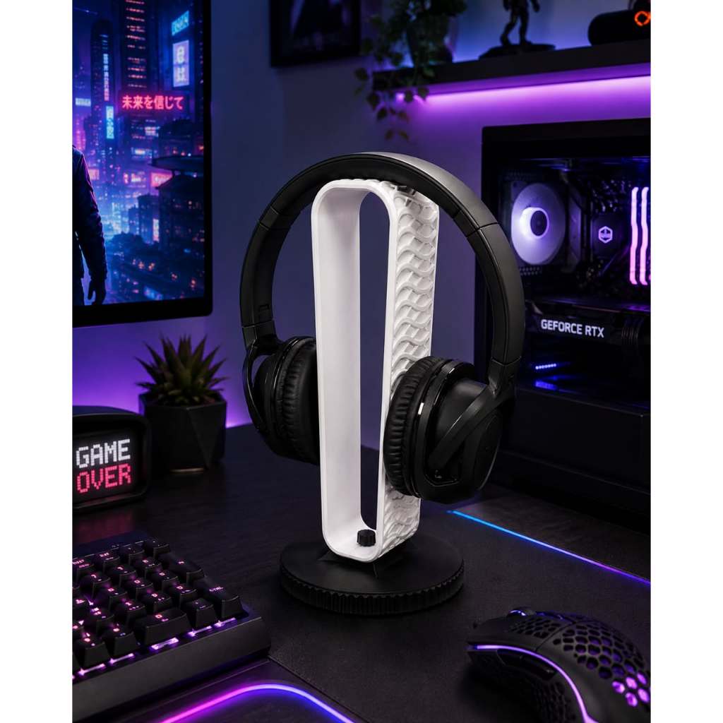 Suporte de Fone Headphone Headset Para Setup Gamer Home Office Escritório