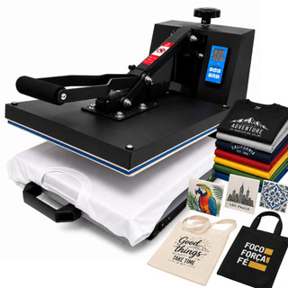 Prensa Térmica Plana Camisetas 38x38 ou 40x60 Sublimação Estamparia