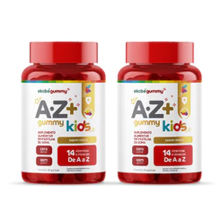 Kit 2 Gummy Kids Multivitamínico AZ 30 Gomas sem Açúcar para Crianças Marca Ekobé.