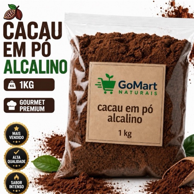 Cacau Em Pó Alcalino Ideal Para Bolos Brigadeiro e Drinks Receitas em Geral