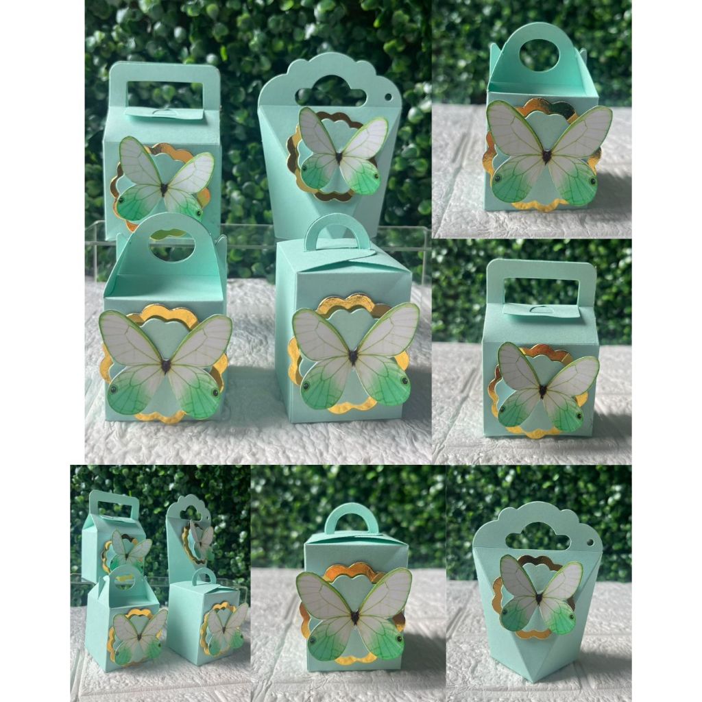 KIT CAIXINHAS BORBOLETAS - Kit festa Jardim das Borboletas  Caixas Personalizada Lembrancinhas Jardim Encantado