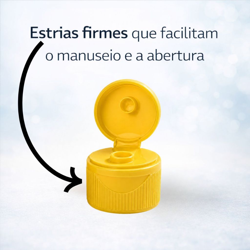 Kit 25 Tampas Flip Top 28mm PCO28 p/ Garrafas PET – Molhos Cosméticos Saneantes – Tampa Dosadora — imagem 2 de 2
