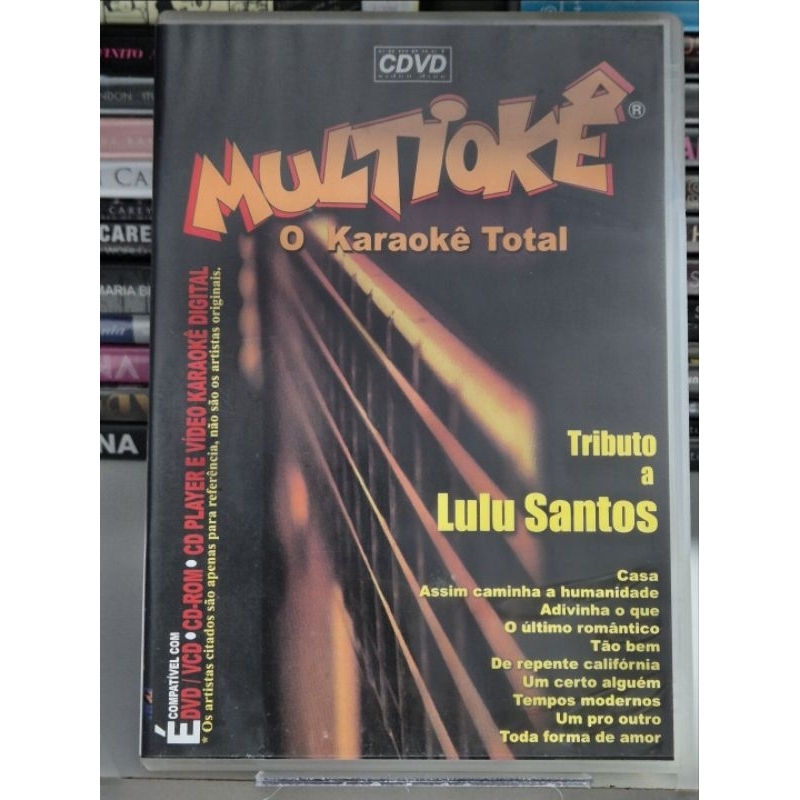 DVD MULTIOKÊ  -  O KARAOKÊ TOTAL - TRINUTO A LULU SANTOS