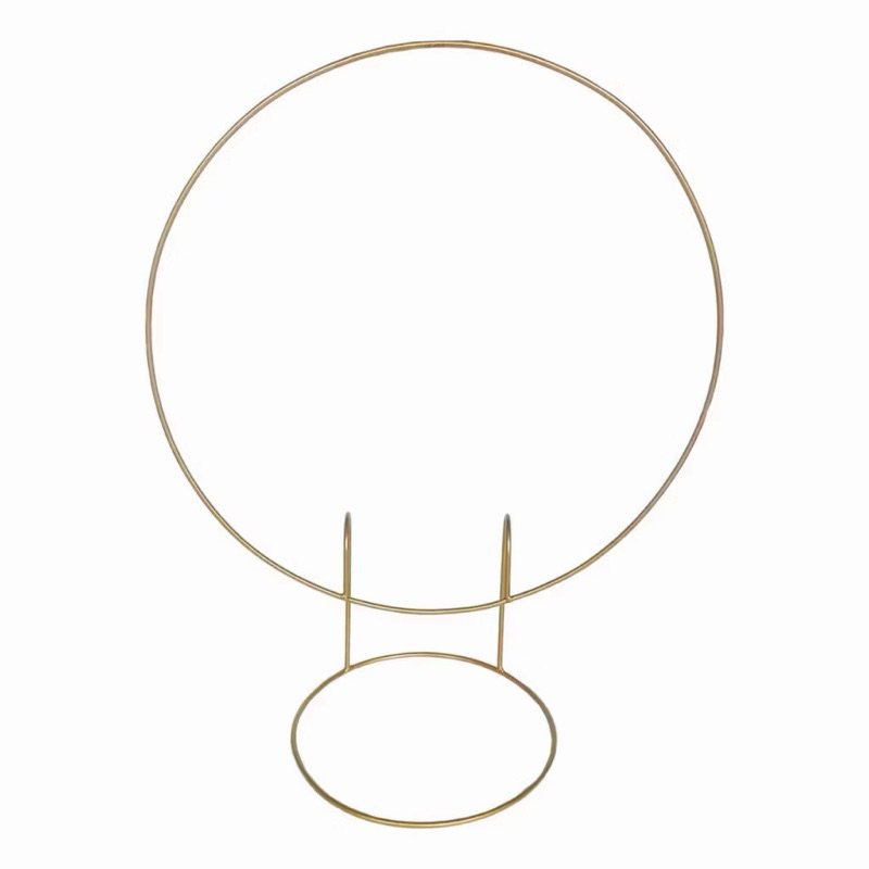 Arco De Mesa Redondo Dourado Festa Bexiga Mini 50cm