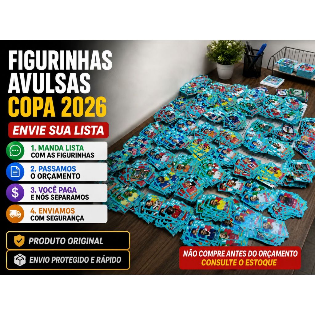 Figurinha avulsa copa - Envie sua lista