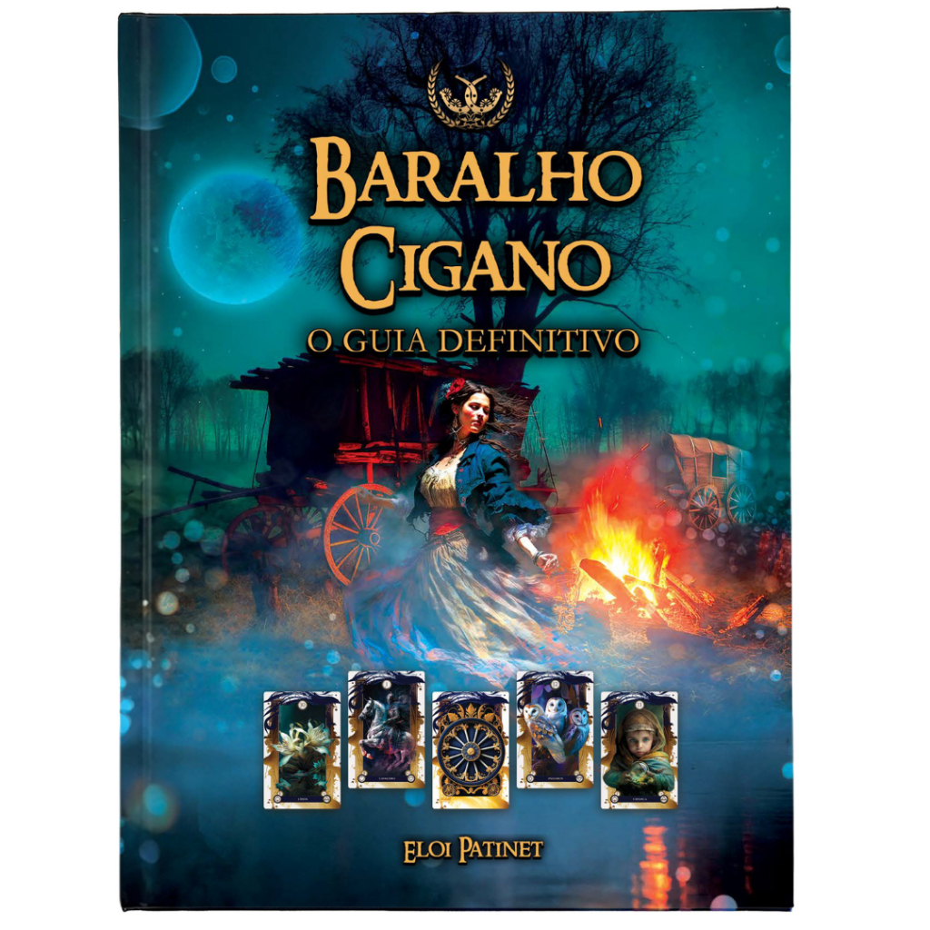 Livro Baralho Cigano Lenormand Completo Capa Dura 616 Páginas Os Mistérios Premium