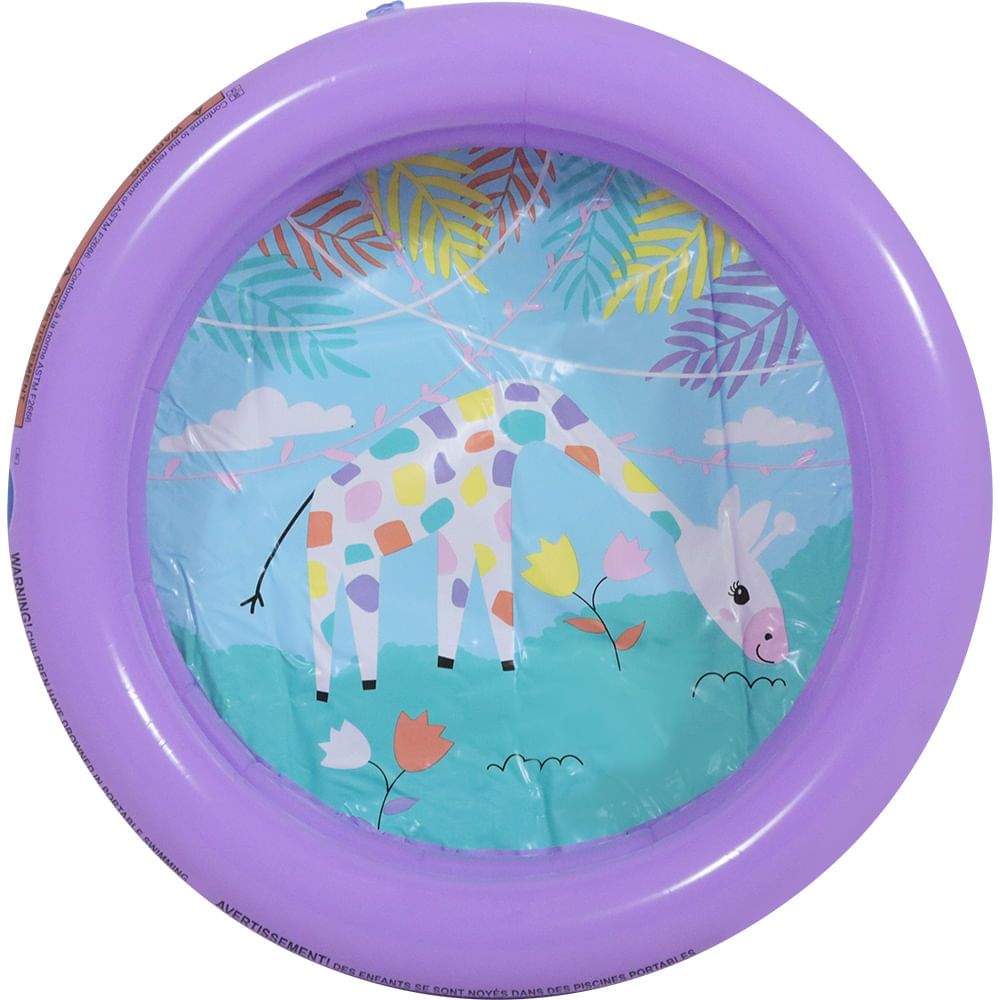 Piscina Infantil Inflável 21L com Design Estável para Bebês Belfix cores sortidas
