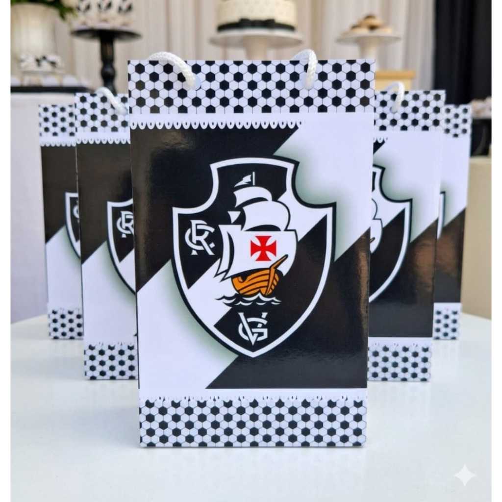 Envio rapido - Sacolinhas Personalizadas Fazemos todos os temas Vasco futebol club - Lembrancinha P| Pegue monte