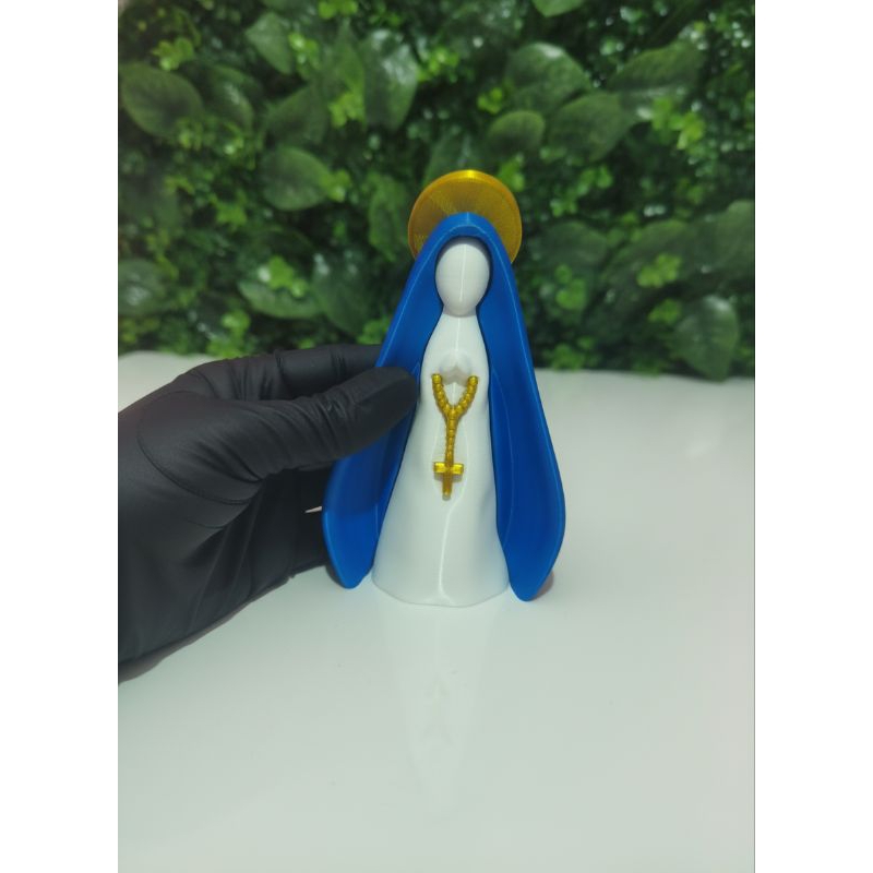 Nossa Senhora Aparecida Decorativa em Impressão 3D | Imagem Religiosa Católica 12 cm