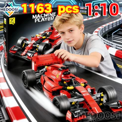 Ferrari Bloco de Construção 455/1161 Peças Brinquedo Compatível Lego Fórmula Carro Modelo Carrinho para Criança/Adulto