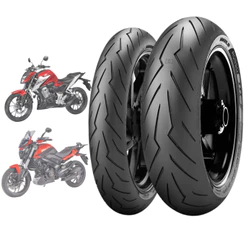 Par Pneu ESPORTIVO 110/70-17 + 150/60-17 Diablo Rosso 3 DOMINAR 400 G 310R Speed 400 CB 300F Twister NINJA DUKE MT03 R3