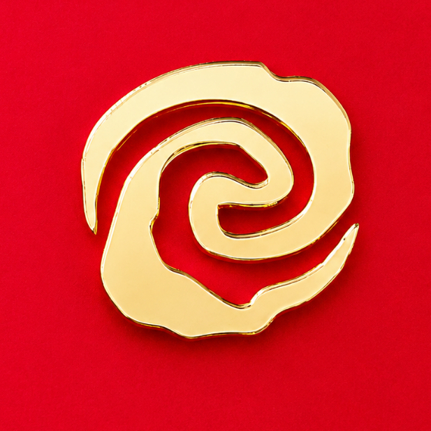 Aplique  Moana  Acrílico Dourado Espelhado com 4cm - Para personalizado lembrancinha artesanato