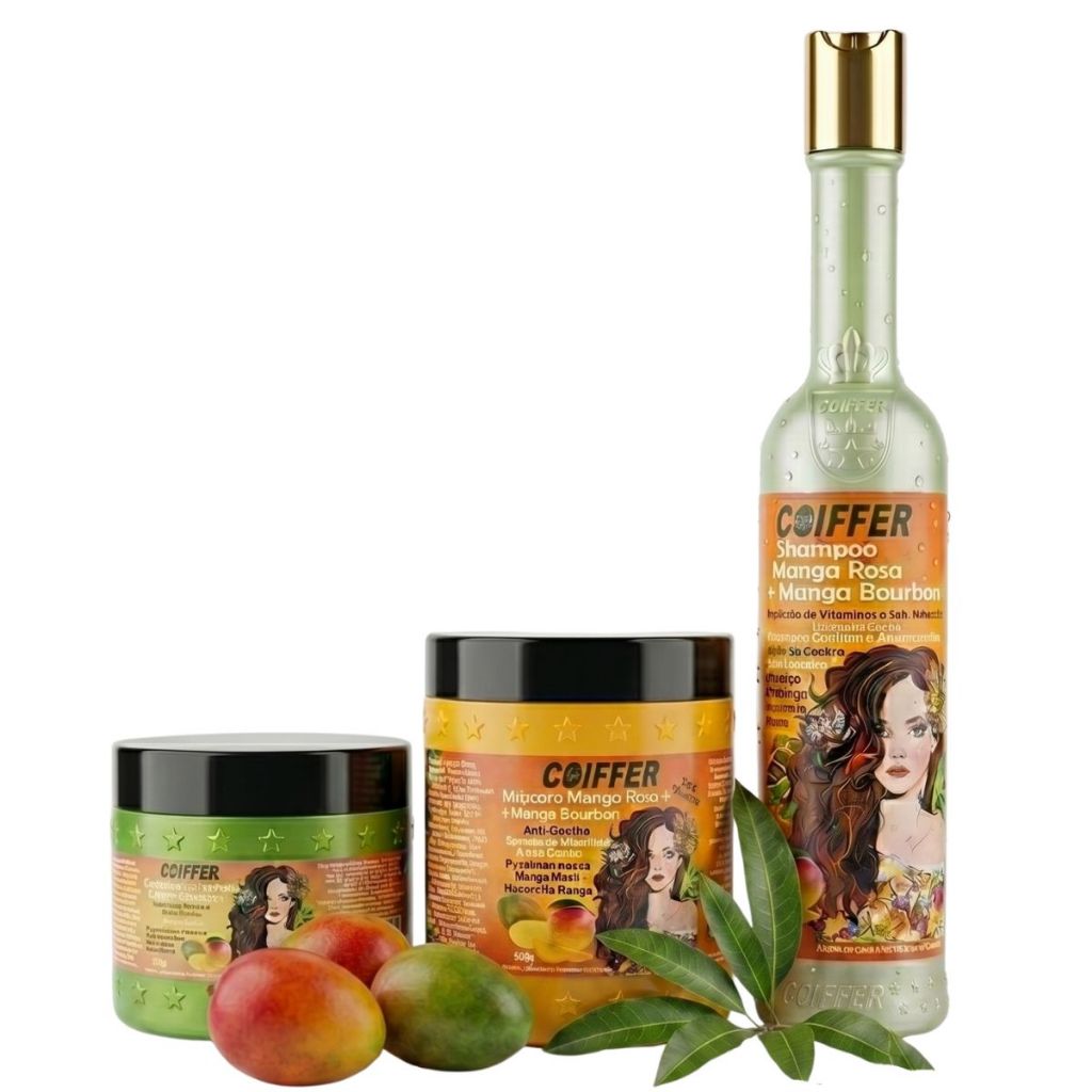 Kit Manga Rosa Coiffer - Tratamento Profissional Nutrição Anti-quebra