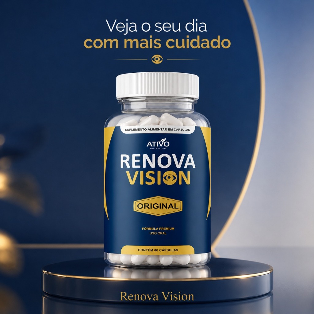RENOVA VISION | Ativo Nutrition - 60 Cápsulas - Suplemento Alimentar - Antioxidante, Disposição e Bem-Estar