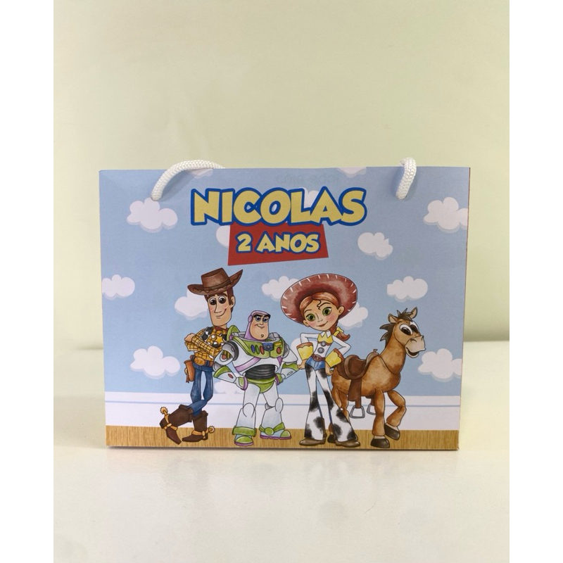 Sacolinha Personalizada Toy Story - PEGUE E MONTE - | Sacolinha Infantil | Lembrancinha de Festa | Aniversário Infantil